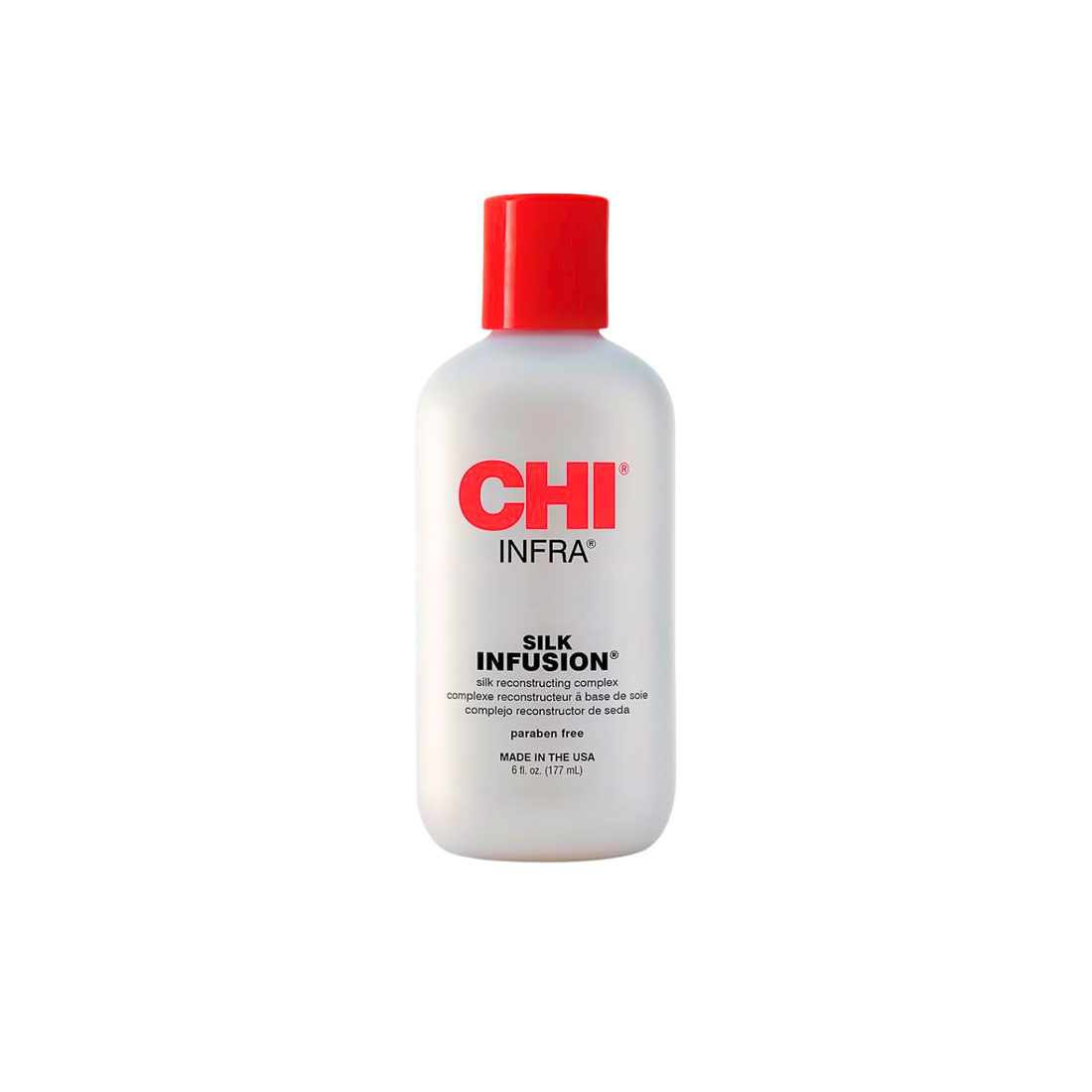 Flacon CHI Silk Infusion 6 oz – sérum capillaire réparateur à la soie