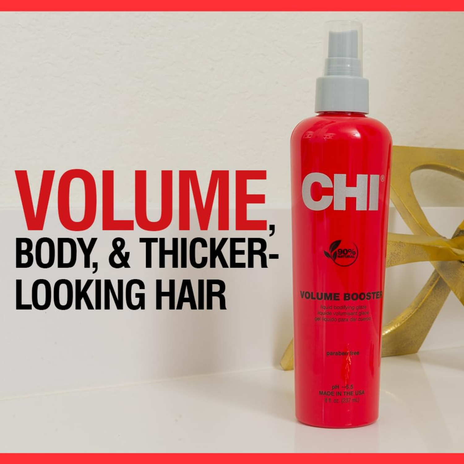 Flacon CHI Volume Booster Liquid Bodifying Glaze – gelée coiffante volume