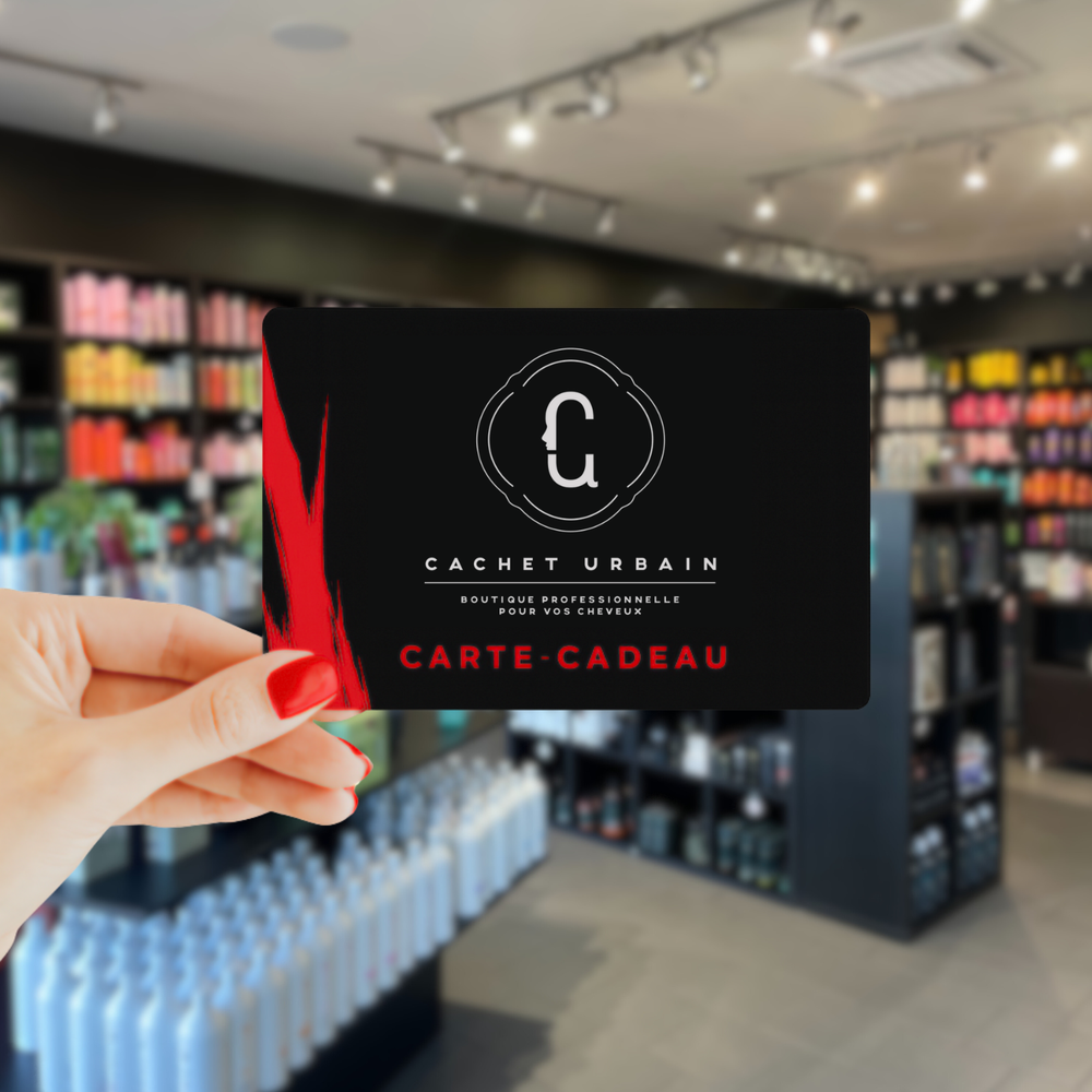 Carte-cadeau Cachet Urbain pour produits capillaires professionnels