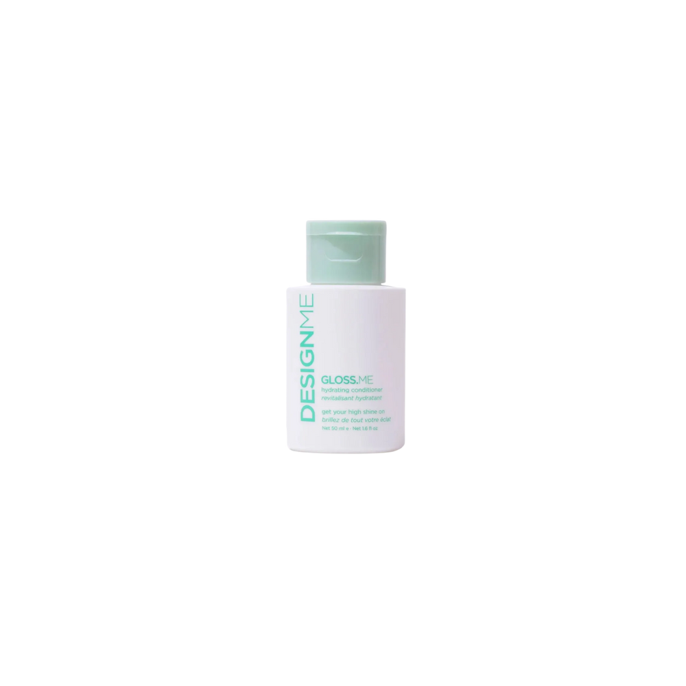 Flacon de revitalisant hydratant GLOSS.ME, texture légère crème pour cheveux doux, brillants et hydratés