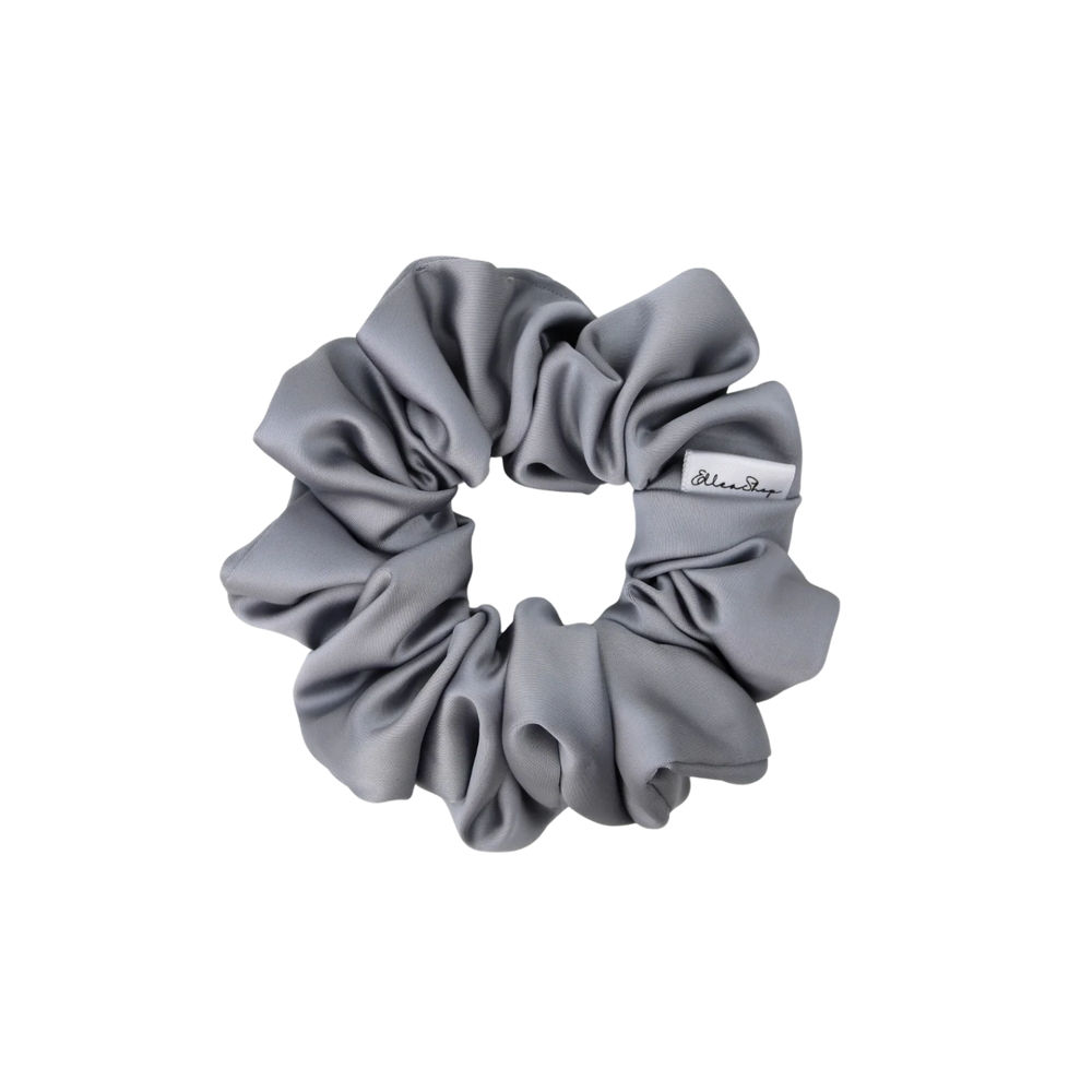 Chouchou satin luxe platine – scrunchie soyeux platine, accessoire cheveux protecteur et chic
