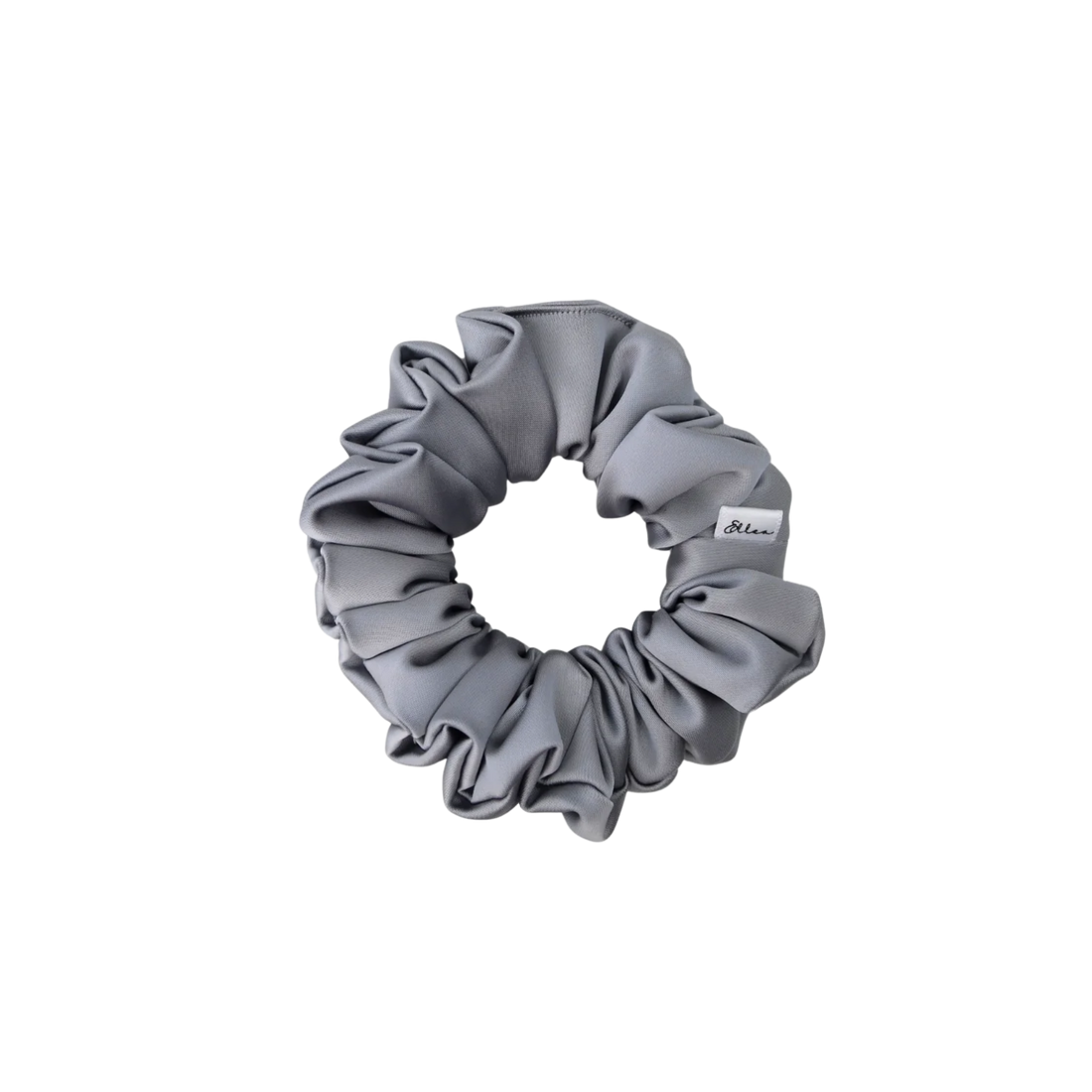 Chouchou satin luxe platine – accessoire cheveux soyeux, style chic et lumineux