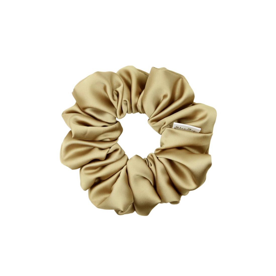 Chouchou satin or – scrunchie cheveux soyeux de couleur or, accessoire chic et protecteur