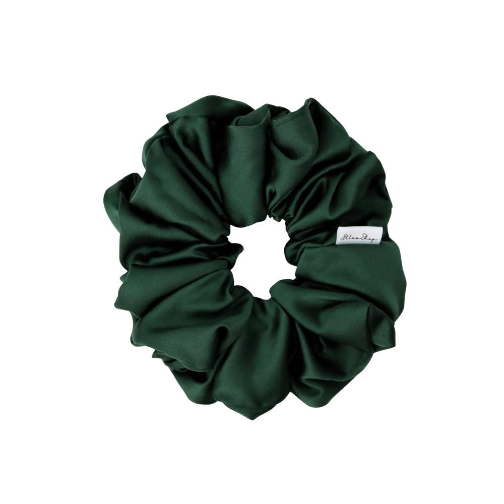 Chouchou Satin Épinette – Accessoire cheveux doux & protecteur