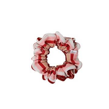Chouchou Sucre d’Orge – scrunchie cheveux soyeux couleur pastel sucrée et élégante