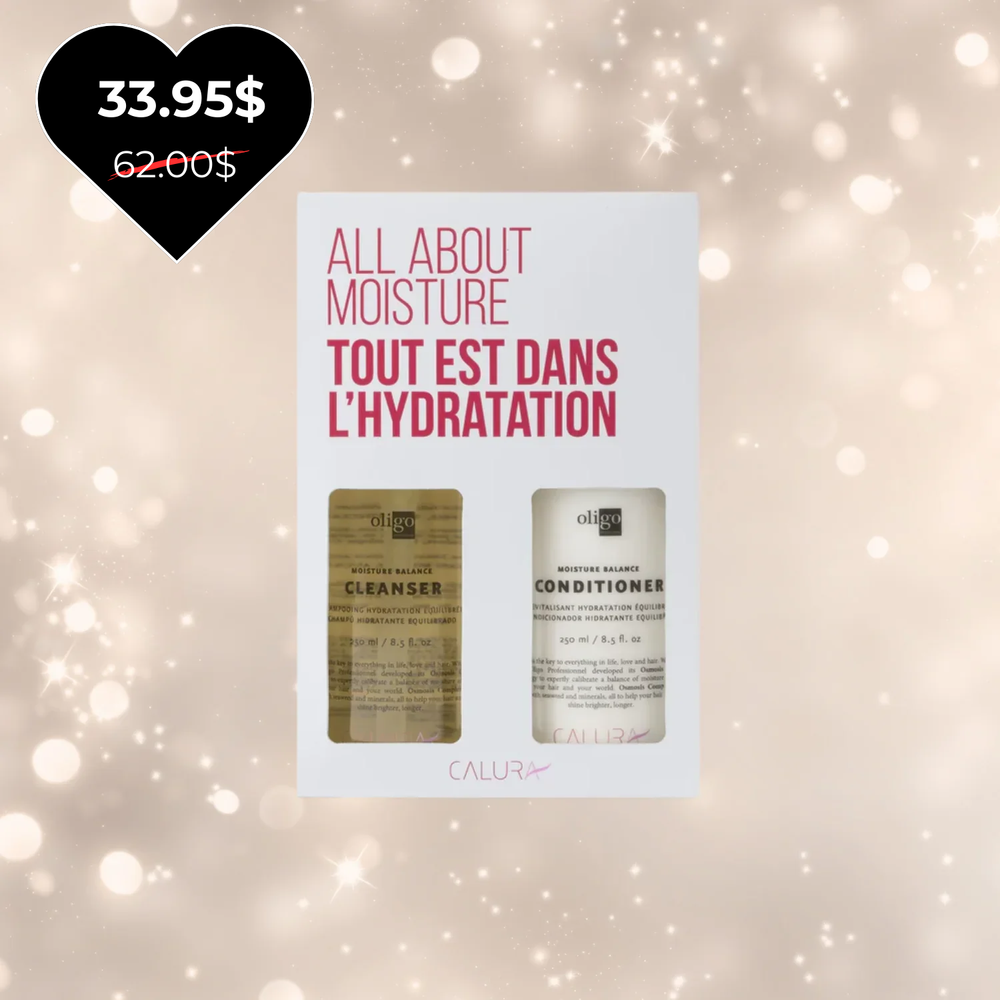 Coffret Calura All About Moisture : shampooing et revitalisant hydratation