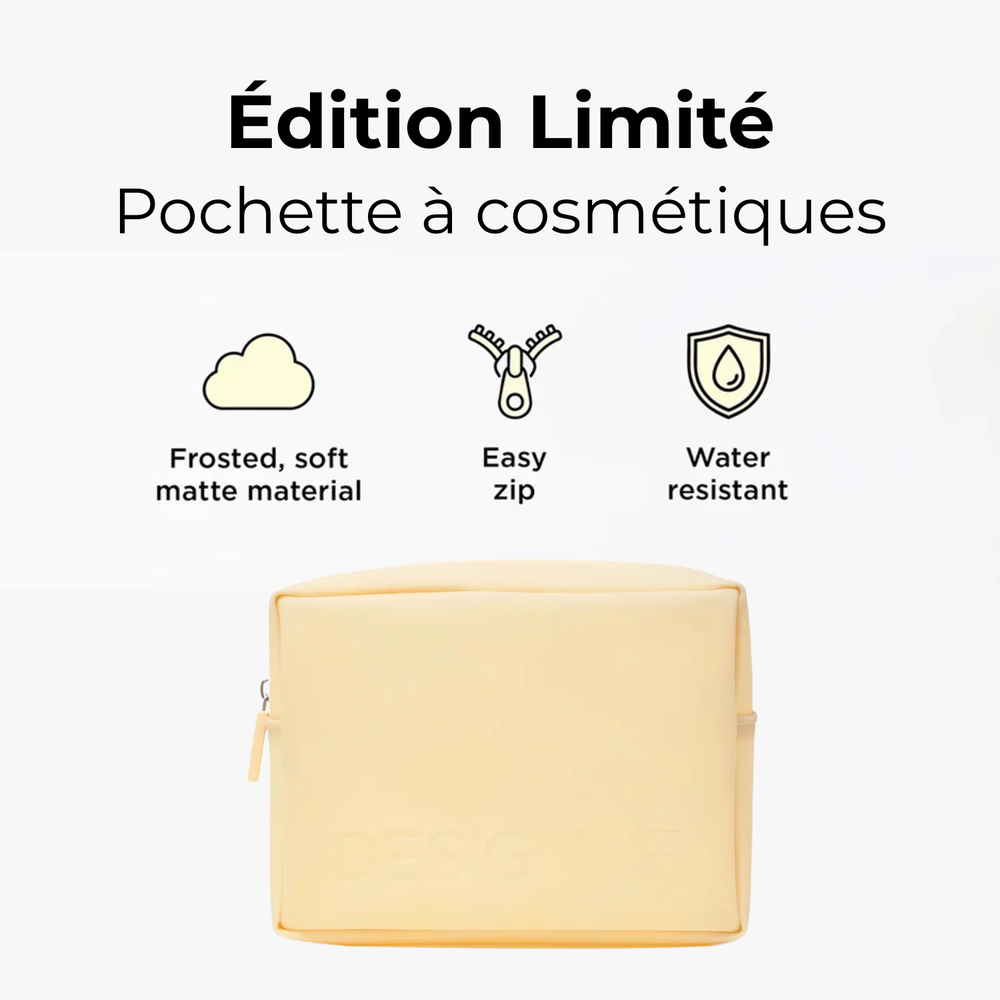 Coffret Design Me Bounce.Me Cheveux dans les nuages avec shampooing, revitalisant et baume dans une trousse rose