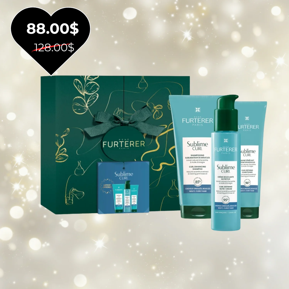 Coffret Sublime Curl 2025 René Furterer avec shampooing, baume et crème bouclante