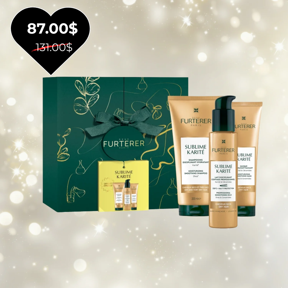 Coffret Sublime Karité 2025 René Furterer avec shampooing, baume et masque au karité