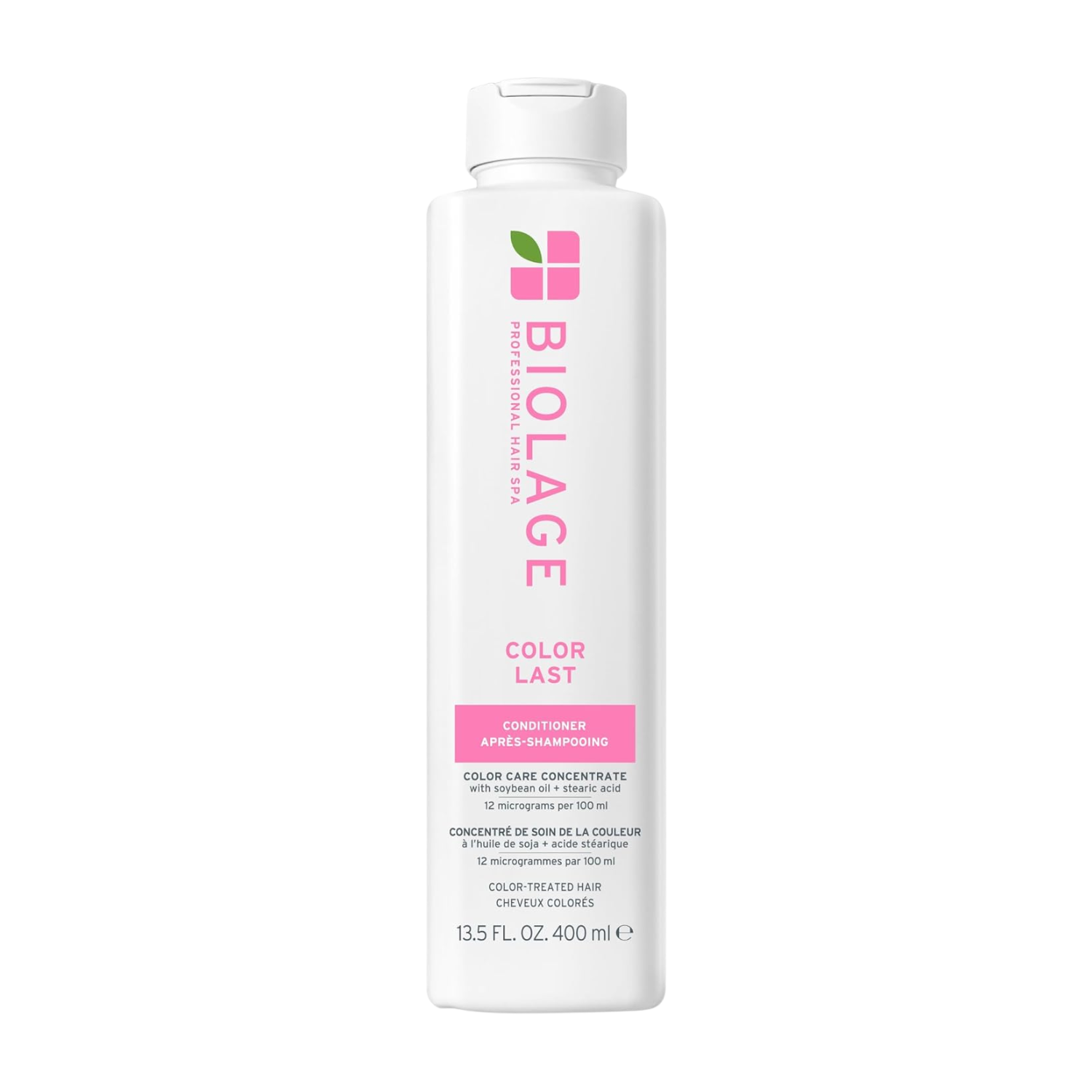 Conditioner Biolage ColorLast, soin après‑shampooing sans parabènes ni silicones pour cheveux colorés, brillance & protection de la couleur.