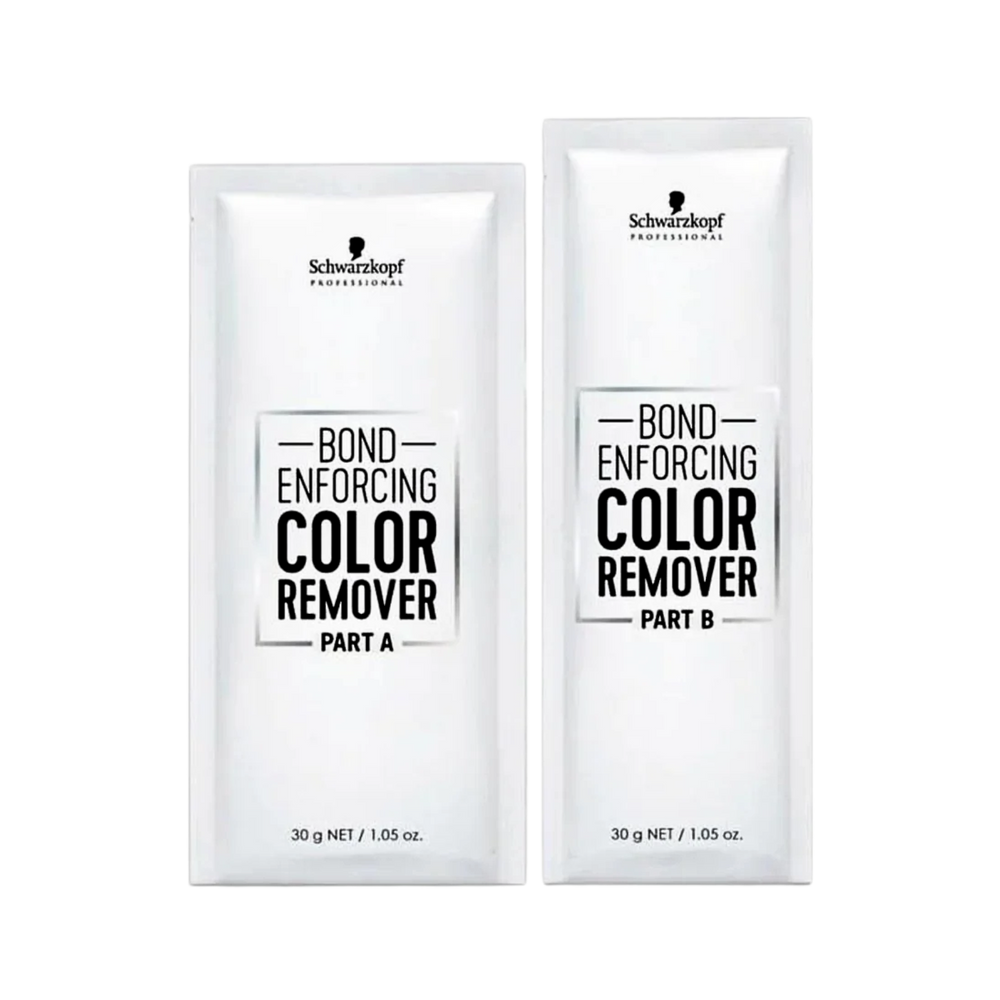 Kit Schwarzkopf Bond Enforcing Color Remover – sachets A & B pour éliminer couleur capillaire