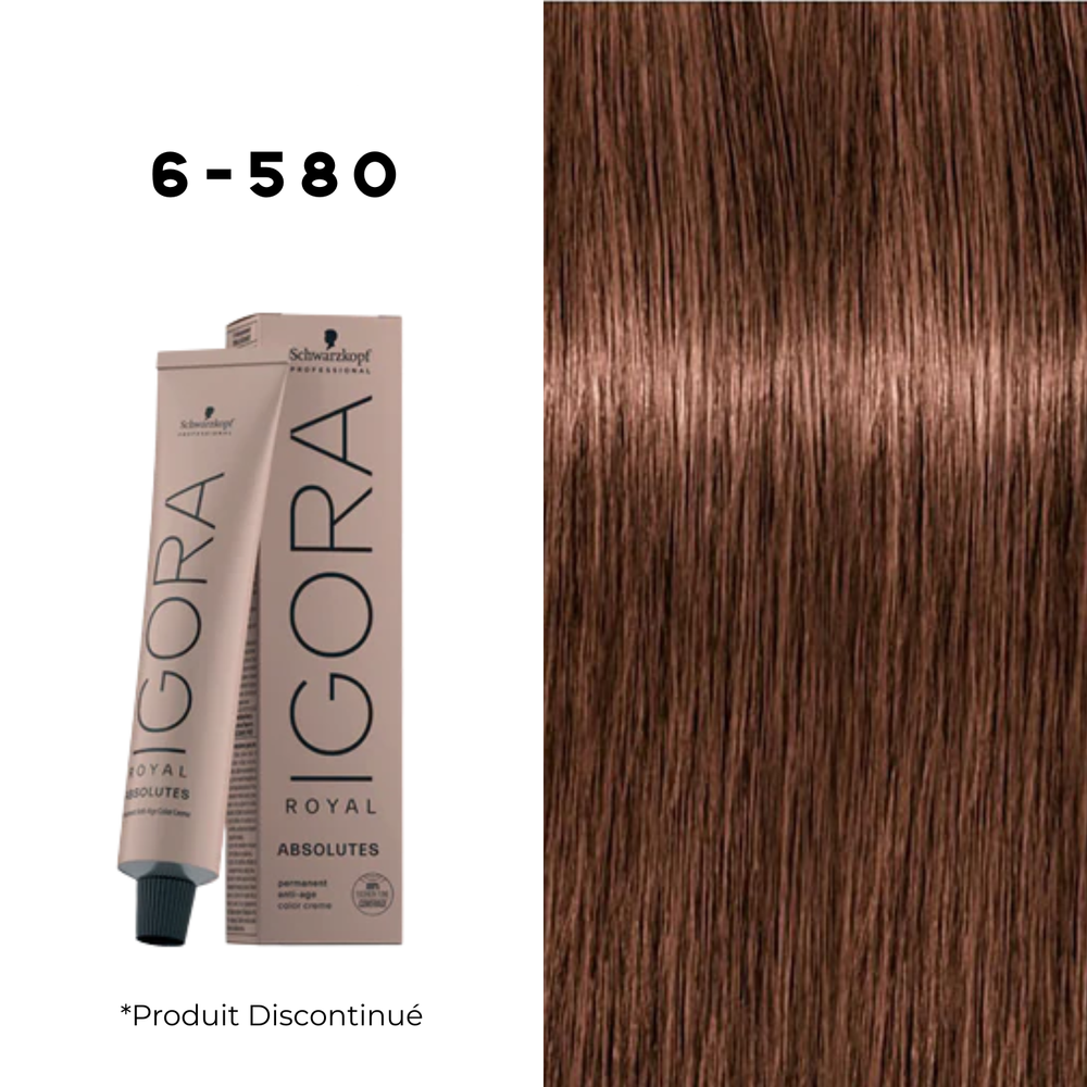 Tube Coloration Igora Absolutes 6-580