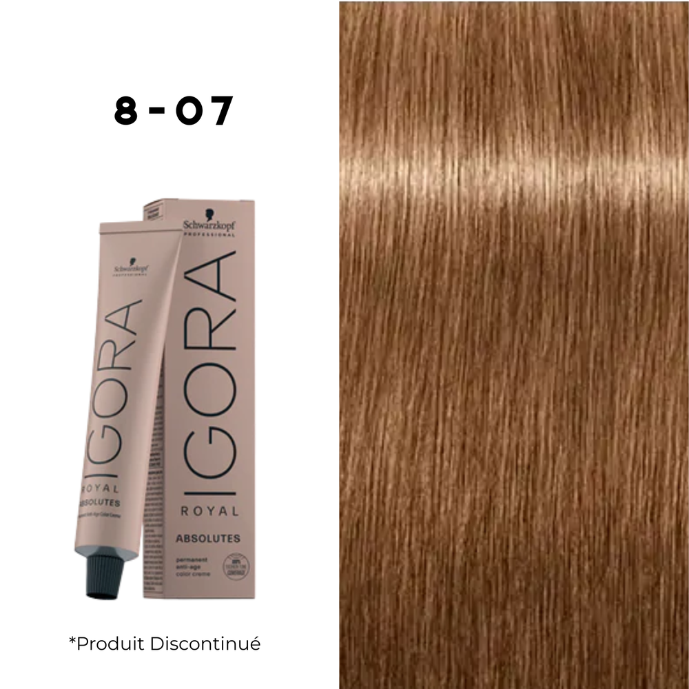 Tube Coloration Igora Absolutes 8-07