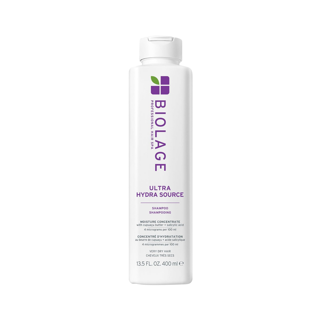 Pot du conditioner Biolage HydraSource, soin hydratant intense sans parabènes pour cheveux très secs.