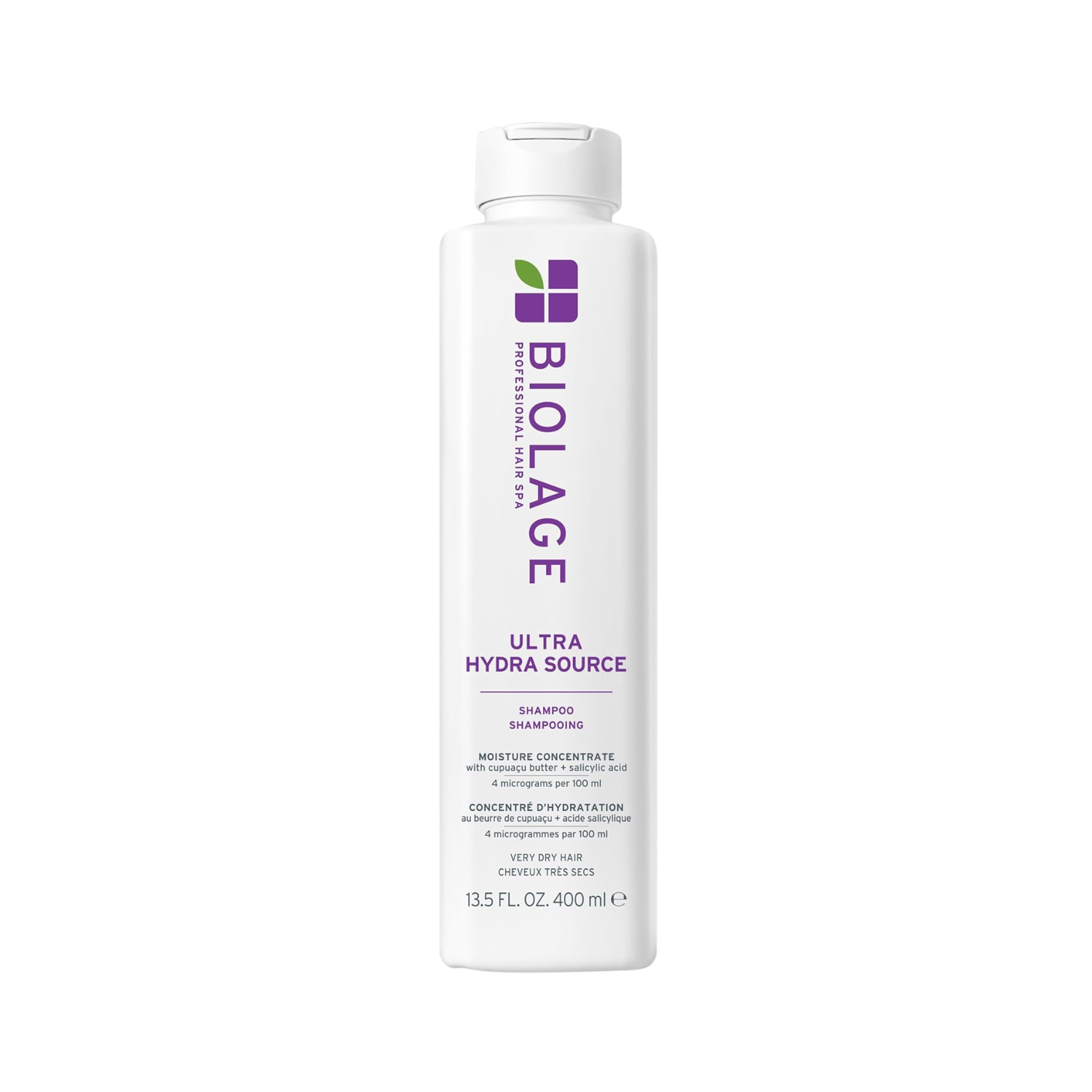 Pot du conditioner Biolage HydraSource, soin hydratant intense sans parabènes pour cheveux très secs.