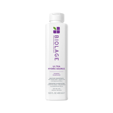 Pot du conditioner Biolage HydraSource, soin hydratant intense sans parabènes pour cheveux très secs.