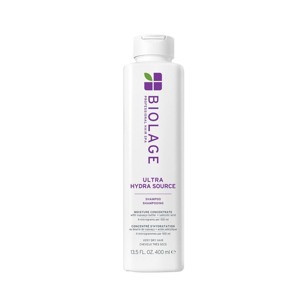 Pot du conditioner Biolage HydraSource, soin hydratant intense sans parabènes pour cheveux très secs.