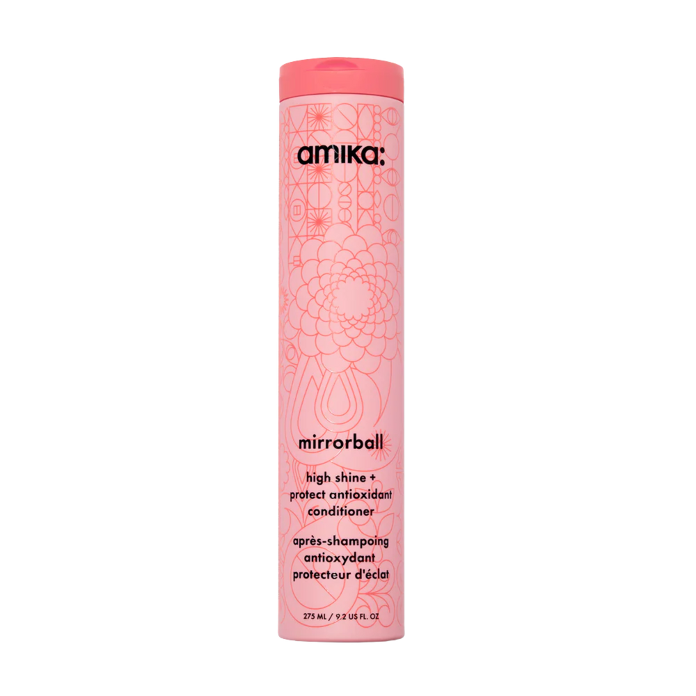 Tube du Conditioner amika Mirrorball High Shine & Protect pour brillance intense et protection couleur

