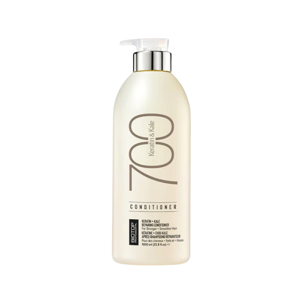 Grand flacon de conditionneur Biotop 007 Keratin Impact 1 L avec pompe