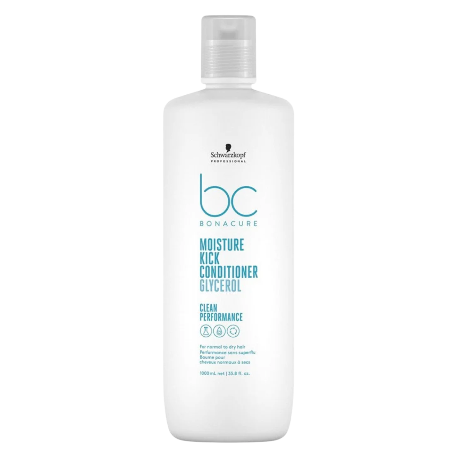 Flacon du Conditionneur Bonacure Moisture Kick — soin hydratant léger pour cheveux secs