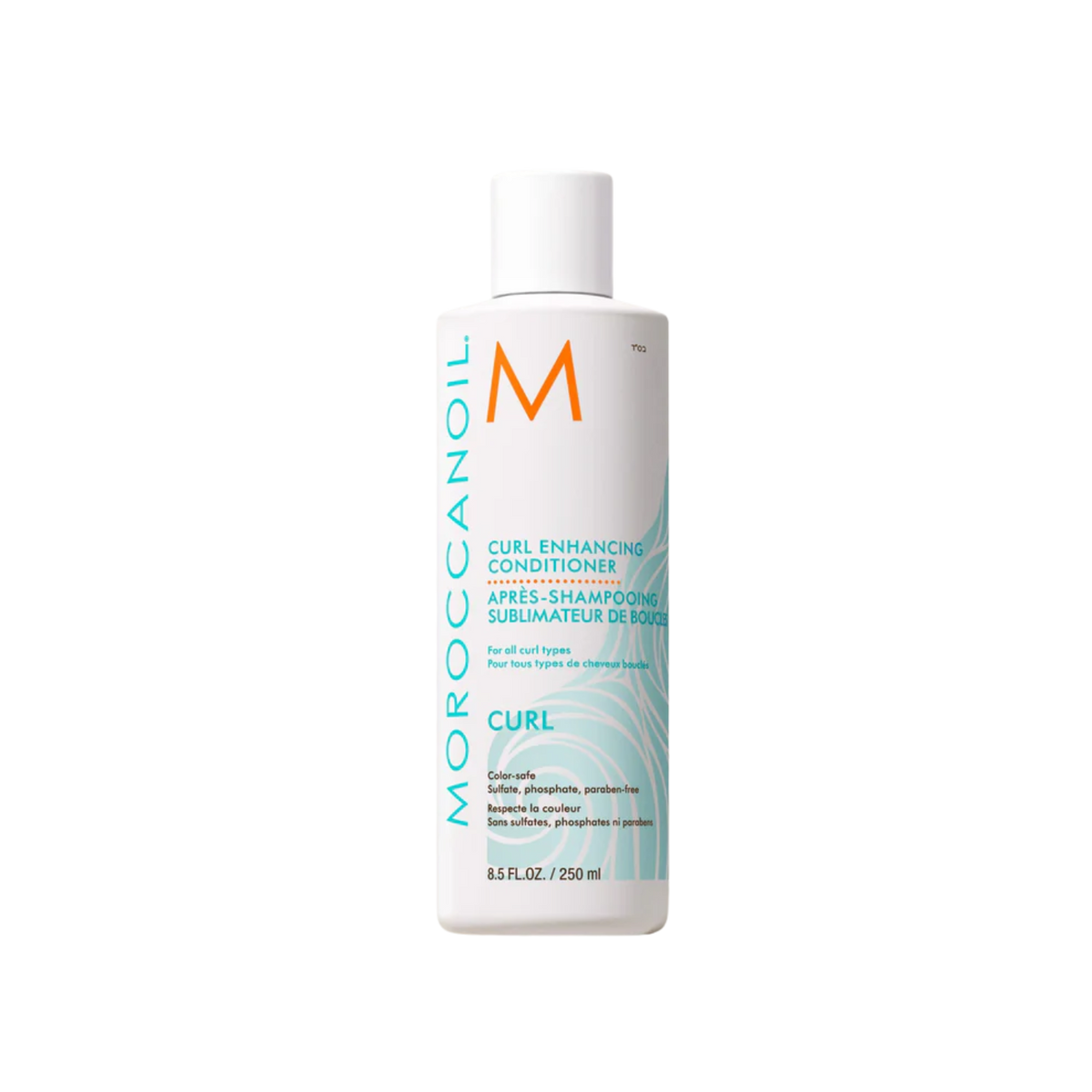 Flacon du Conditionneur Curl Enhancing Moroccanoil destiné à hydrater, définir et nourrir les boucles sans alourdir

