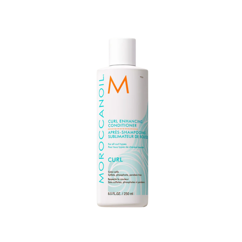 Flacon du Conditionneur Curl Enhancing Moroccanoil destiné à hydrater, définir et nourrir les boucles sans alourdir

