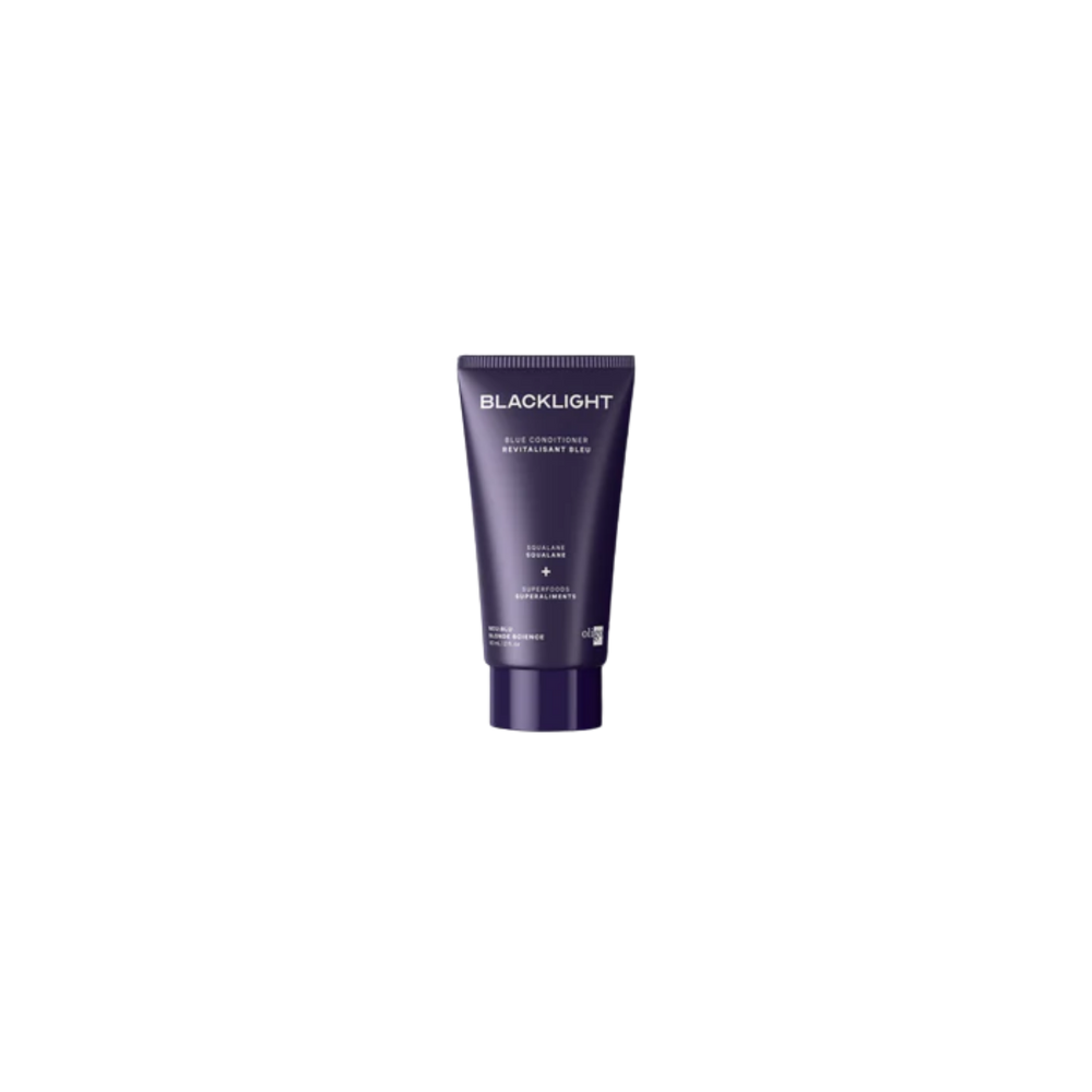 Conditionneur bleu tonifiant Oligo Blacklight pour cheveux blonds éclatants sans tons cuivrés