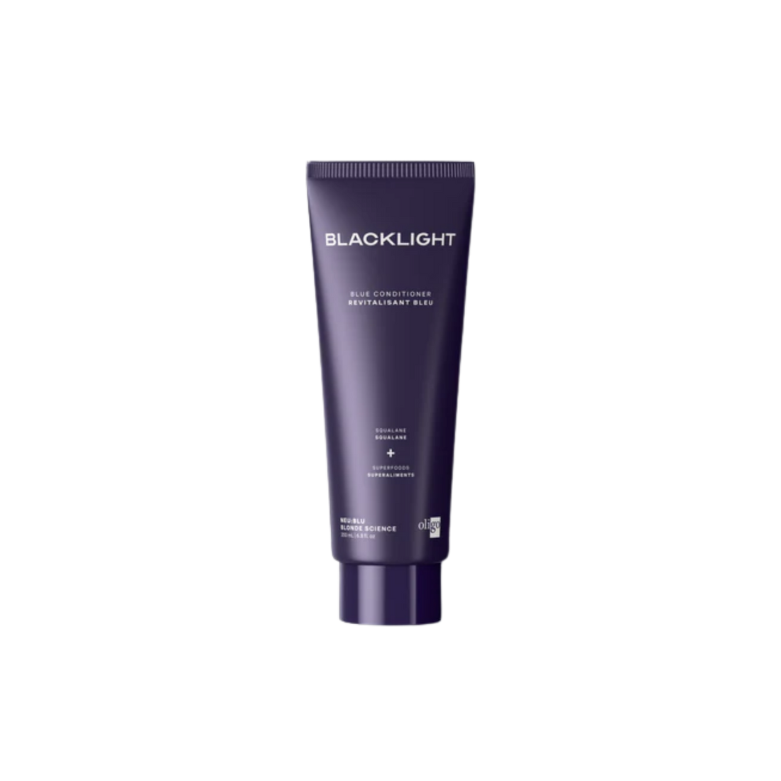 Conditionneur bleu tonifiant Oligo Blacklight pour cheveux blonds éclatants sans tons cuivrés