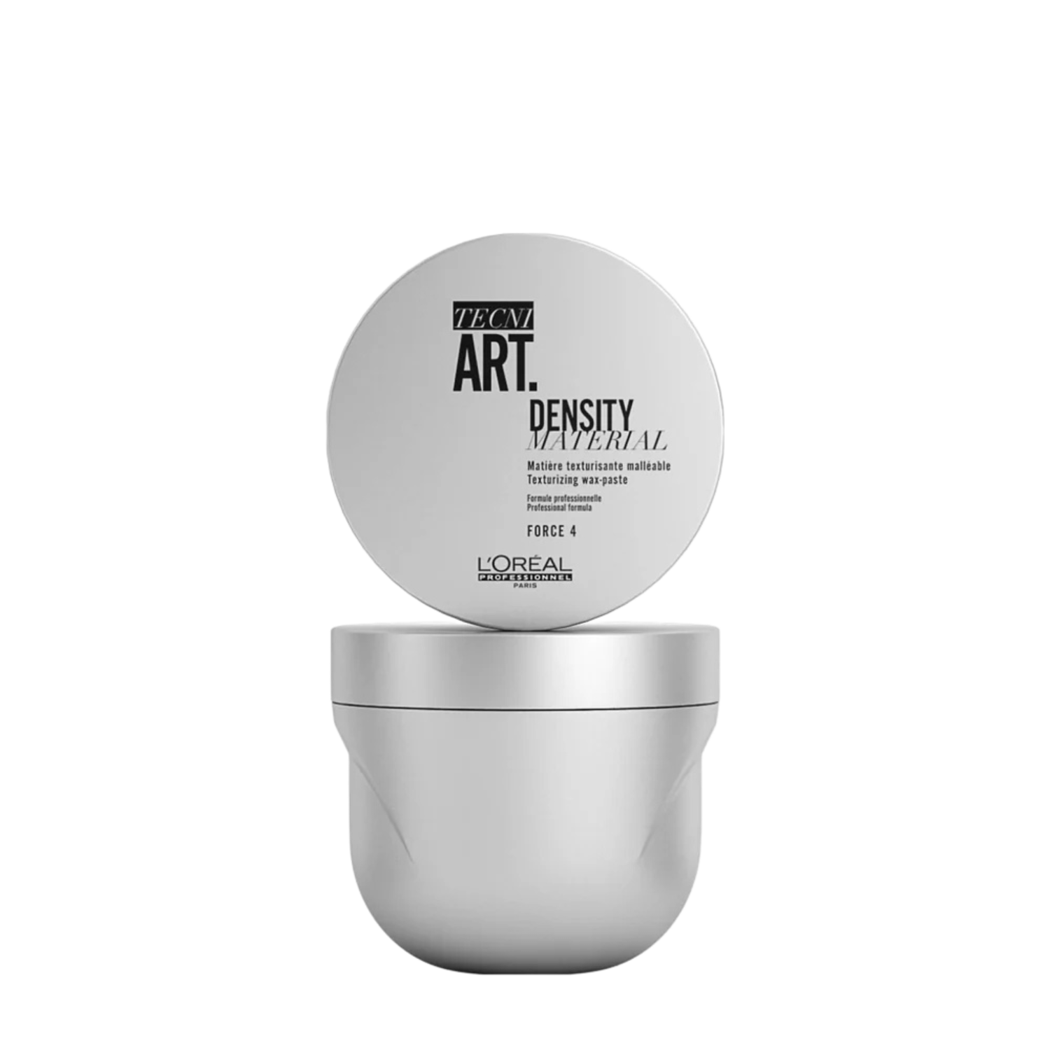 Pot de la Crème-Cire Texturisante Density Material de L'Oréal Professionnel, produit de coiffage pour texture et volume.
