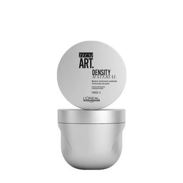 Pot de la Crème-Cire Texturisante Density Material de L'Oréal Professionnel, produit de coiffage pour texture et volume.
