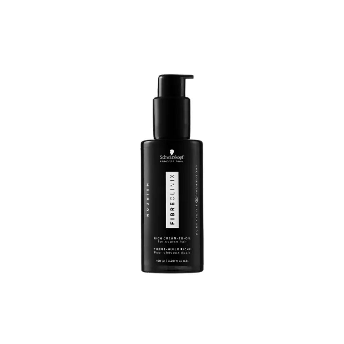 Crème-Huile Riche Bondfinity Fibre Clinix 100 ml posée sur fond neutre.