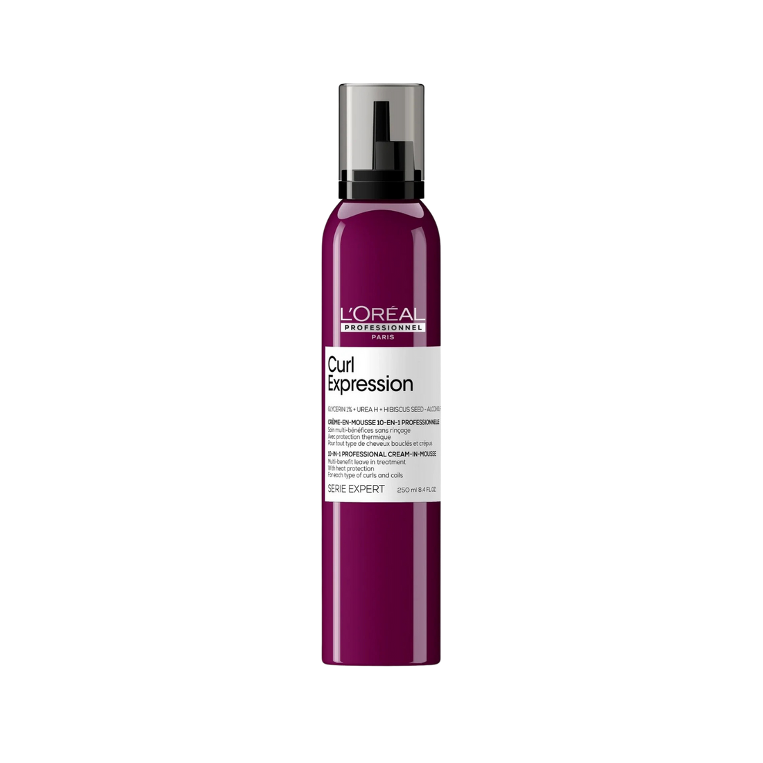 Crème-en-Mousse 10-en-1 Curl Expression L'Oréal Professionnel 250 ml sur fond blanc

