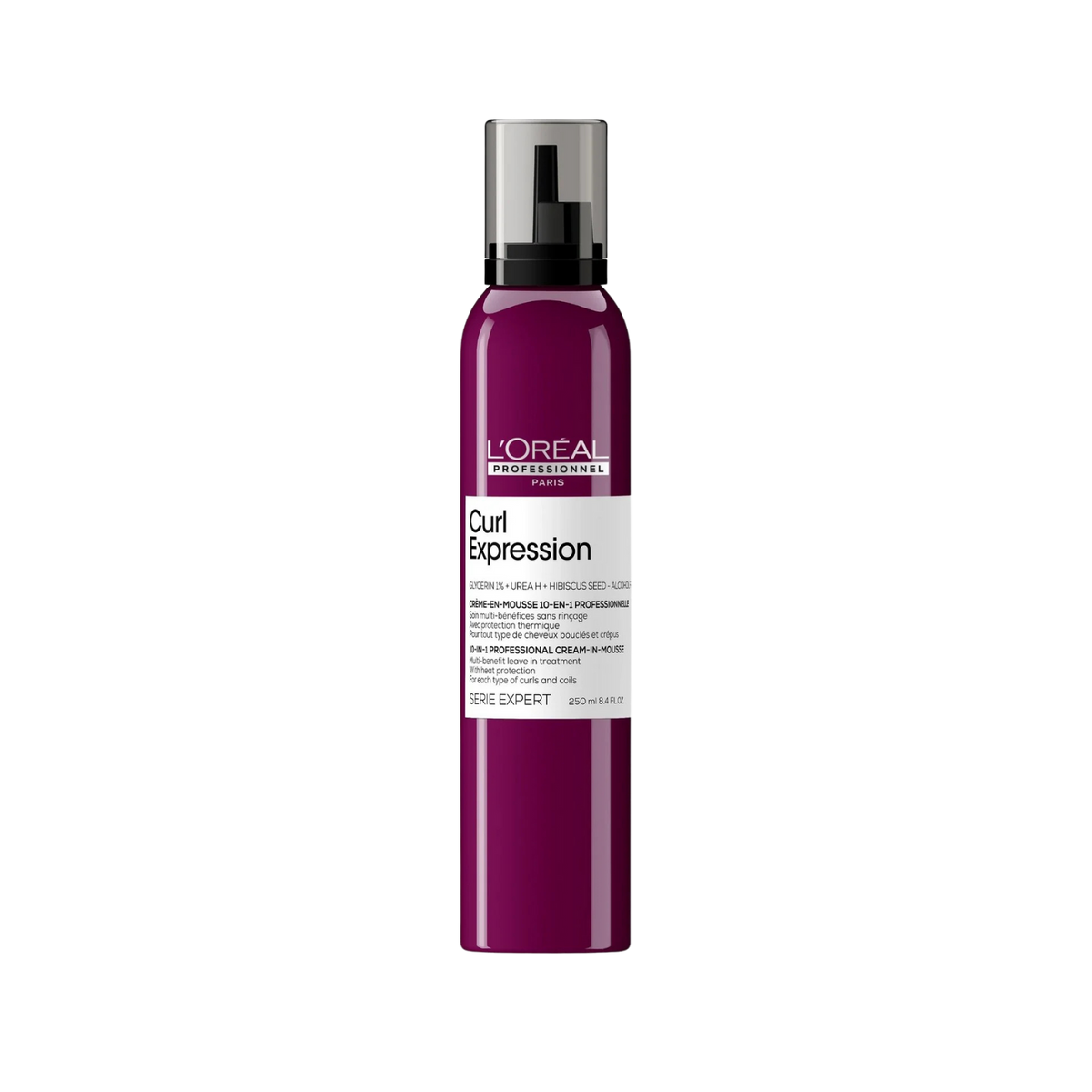 Crème-en-Mousse 10-en-1 Curl Expression L'Oréal Professionnel 250 ml sur fond blanc
