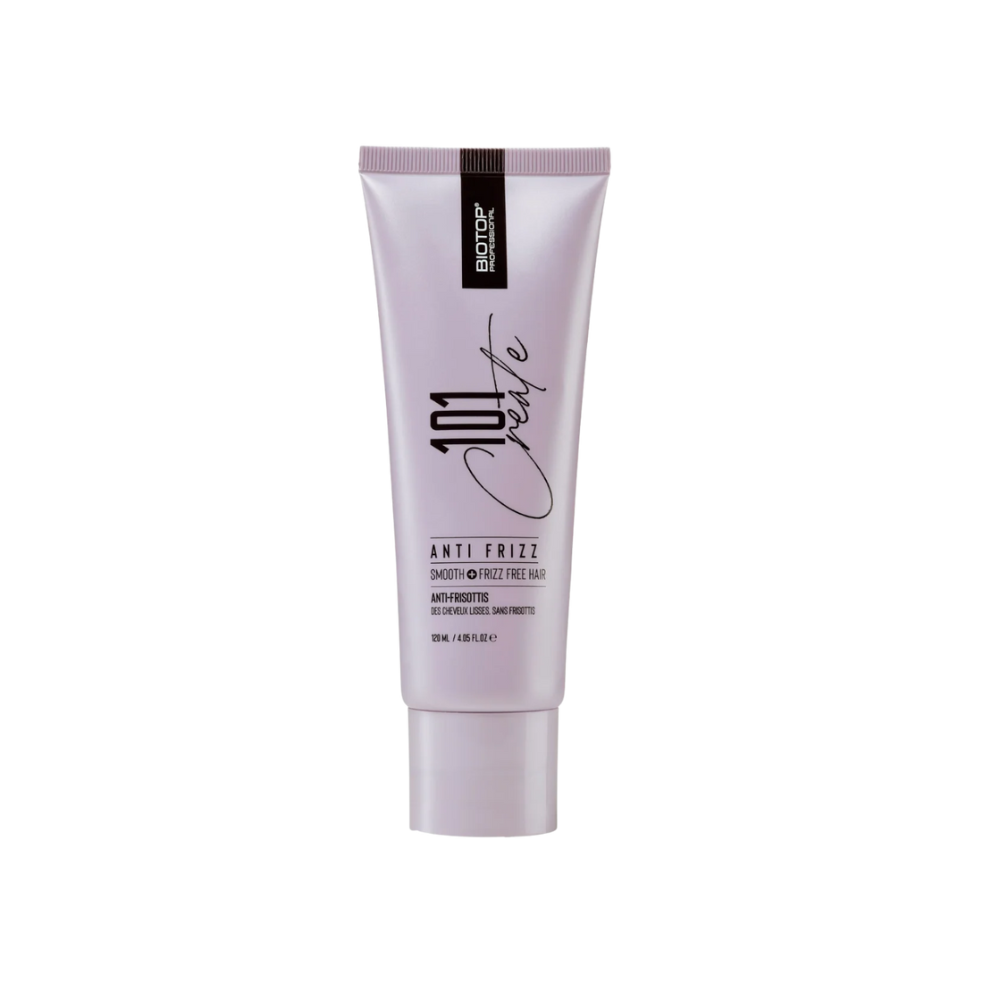 Crème coiffante Anti-Frizz 120 ml Biotop 101 : contrôle des frisottis, lissage et hydratation