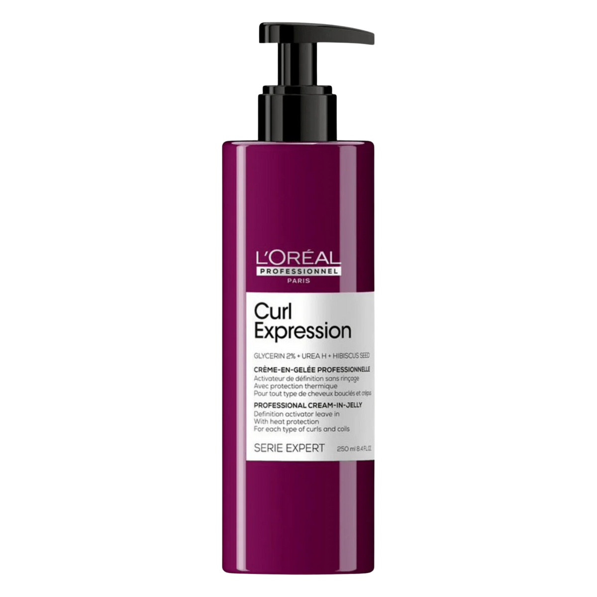 Flacon de 250 ml de crème‑gelée activatrice Curl Expression L’Oréal Professionnel pour boucles définies