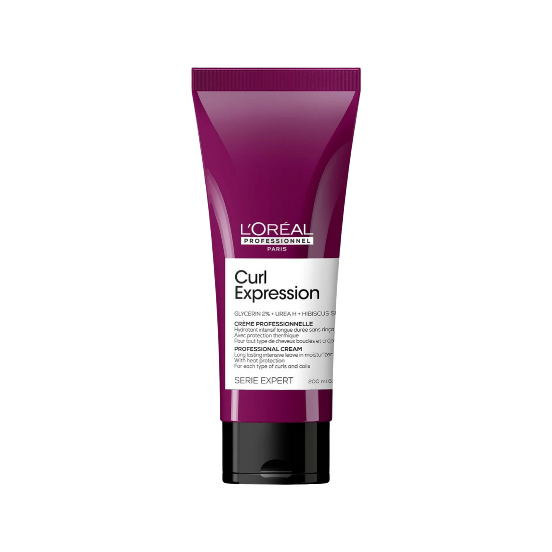 Crème Hydratante Intensive Longue Durée Curl Expression L'Oréal Professionnel 200 ml sur fond blanc
