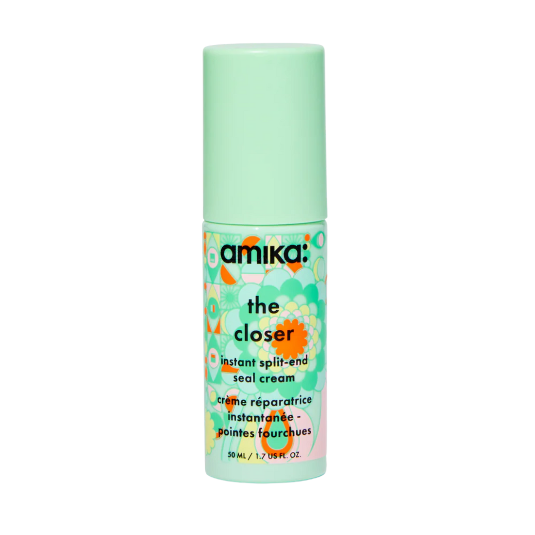 Flacon de la crème amika The Closer pour réparation des pointes fourchues