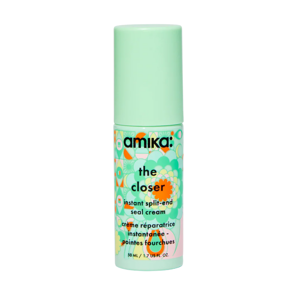 Flacon de la crème amika The Closer pour réparation des pointes fourchues

