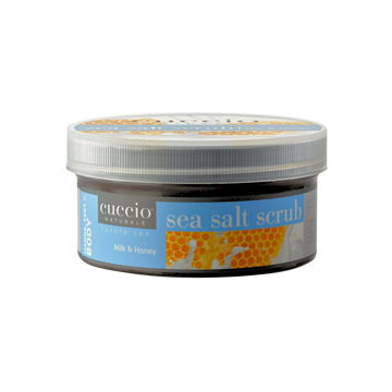 Pot de gommage Cuccio Milk & Honey Sea Salt Scrub 19.5 oz – exfoliant corporel sel de mer