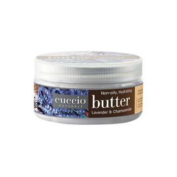 Pot de beurre corporel Cuccio Lavender & Chamomile 8 oz — beurre corporel hydratant et apaisant pour peau douce