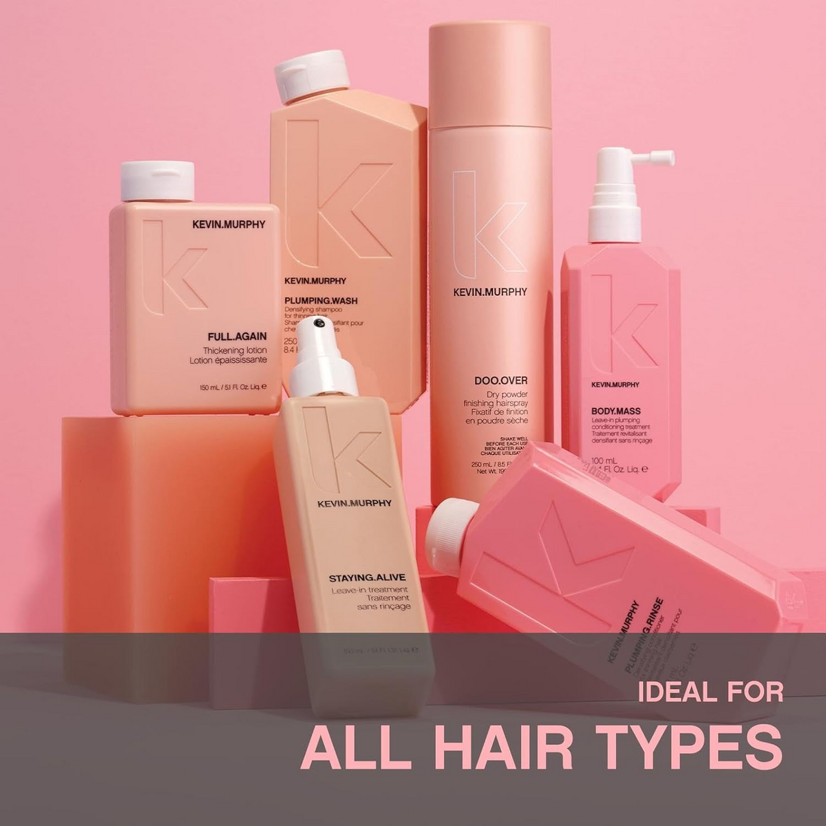 Flacon DOO.OVER 100 ml du spray poudre sèche Kevin Murphy sur fond neutre