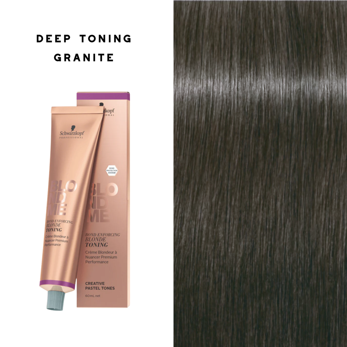Tube de coloration BLONDME de Schwarzkopf avec mèche de cheveux blond [description de la nuance], résultat professionnel lumineux.
