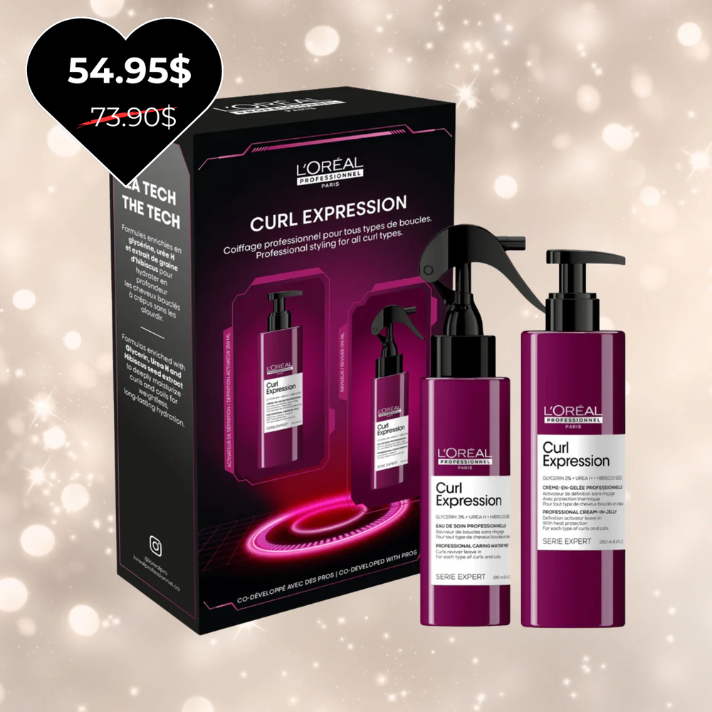 Duo Curl Expression 2025 L’Oréal Professionnel — flacons shampoing et masque pour cheveux bouclés