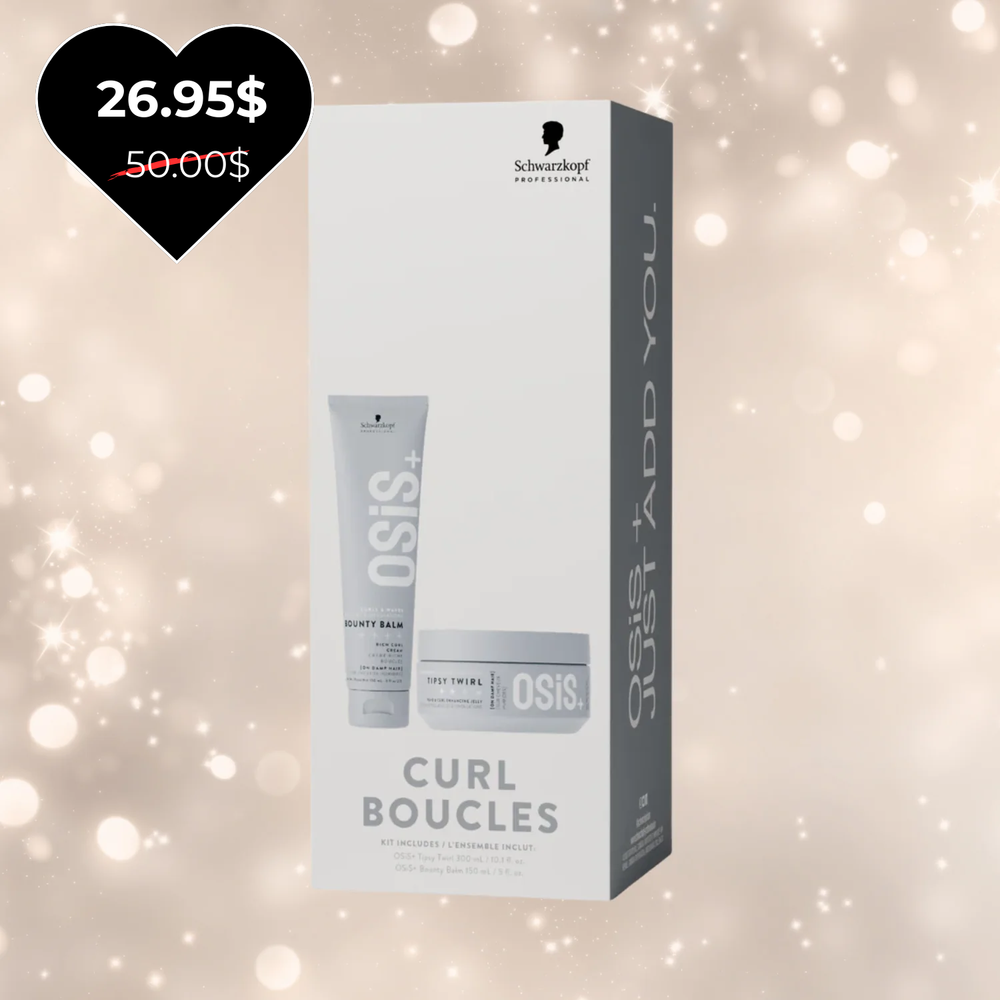 Duo Curl OSiS+ : mousse fixante + sérum glow boucles