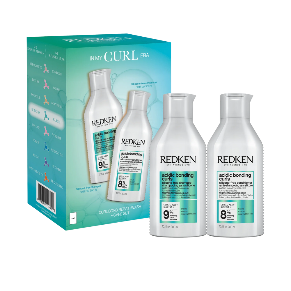 Duo Redken Acidic Bonding Curls (shampoing et revitalisant) pour boucles abîmées, format duo printemps 2025