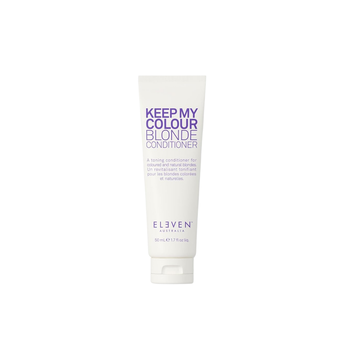 Flacon ELEVEN Keep My Colour Blonde Conditioner — soin tonifiant violet pour cheveux blonds