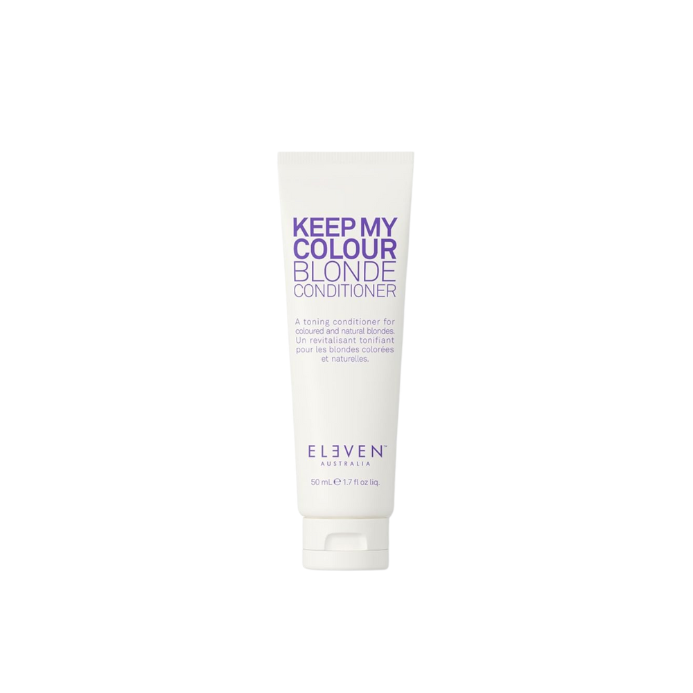 Flacon ELEVEN Keep My Colour Blonde Conditioner — soin tonifiant violet pour cheveux blonds