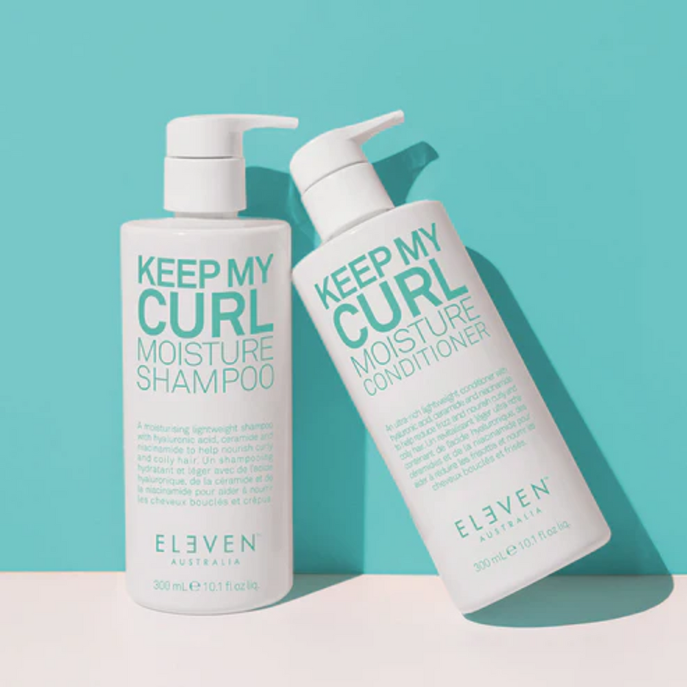 Flacon du shampooing Eleven Australia Keep My Curl Moisture 300 ml pour cheveux bouclés et ondulés