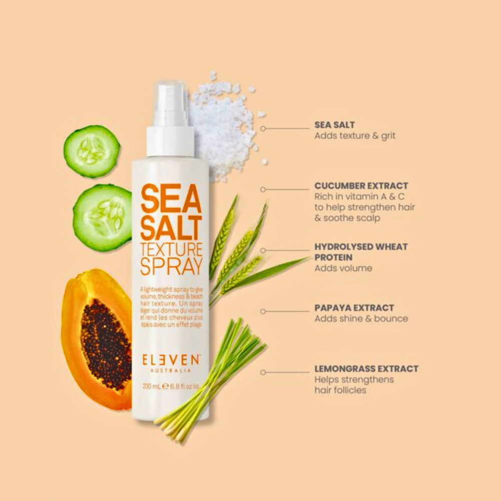Flacon du spray texture Eleven Australia Sea Salt Texture Spray 200 ml