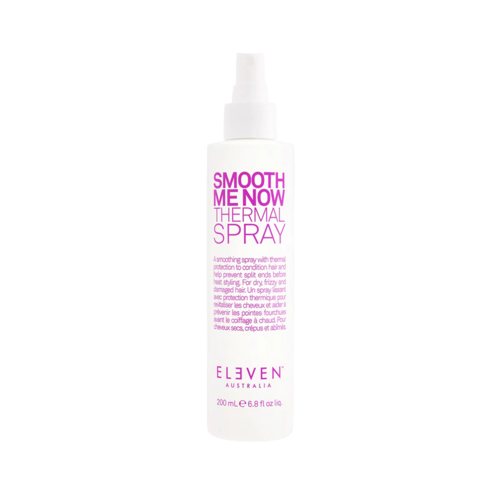 Flacon du spray thermique Eleven Australia Smooth Me Now 200 ml – protection, lissage et brillance